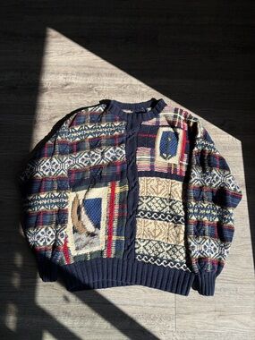 Nautica  Multicolor Patterned Men’s Knit Sweater